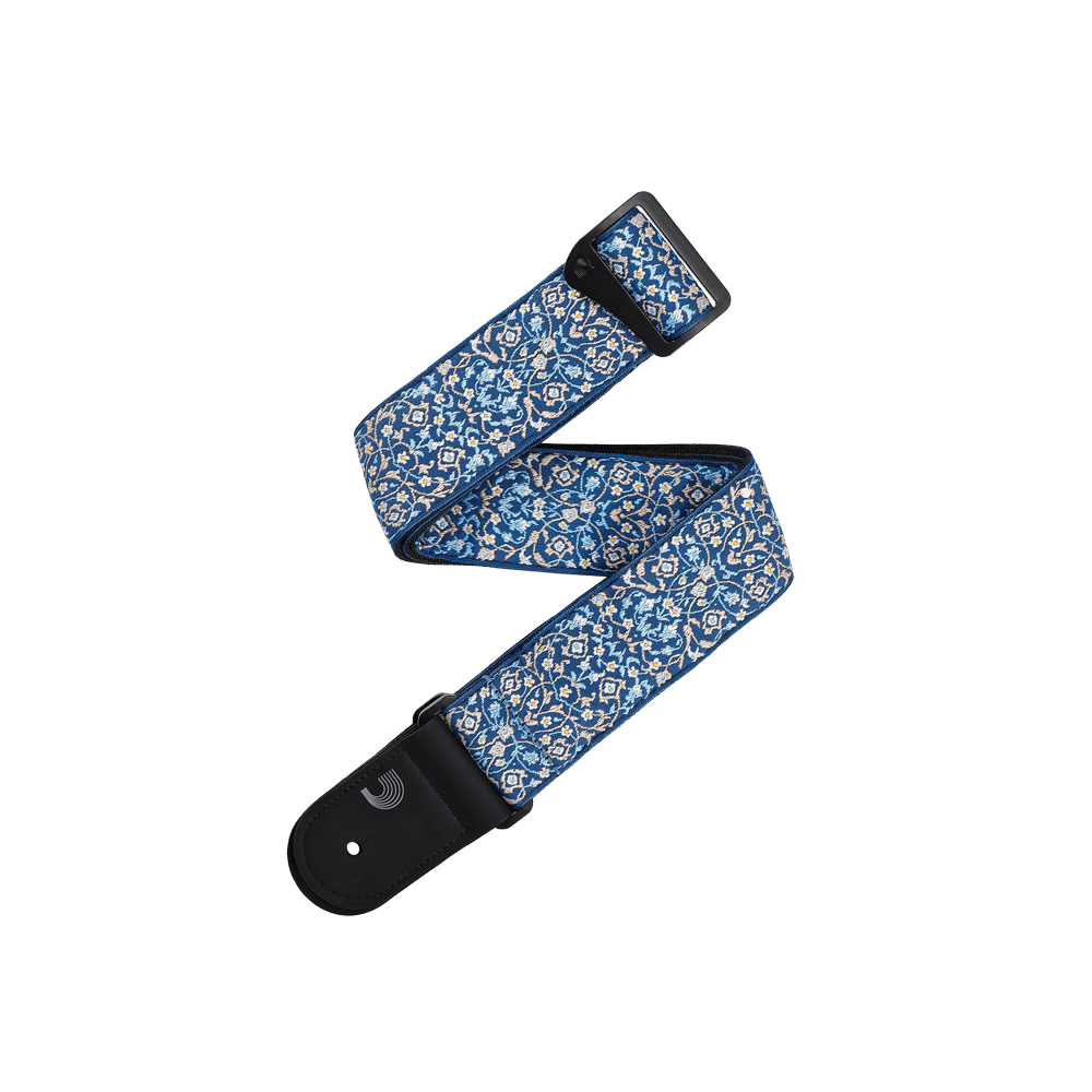 Eco Persian Woven Guitar Strap, Blue | D'Addario