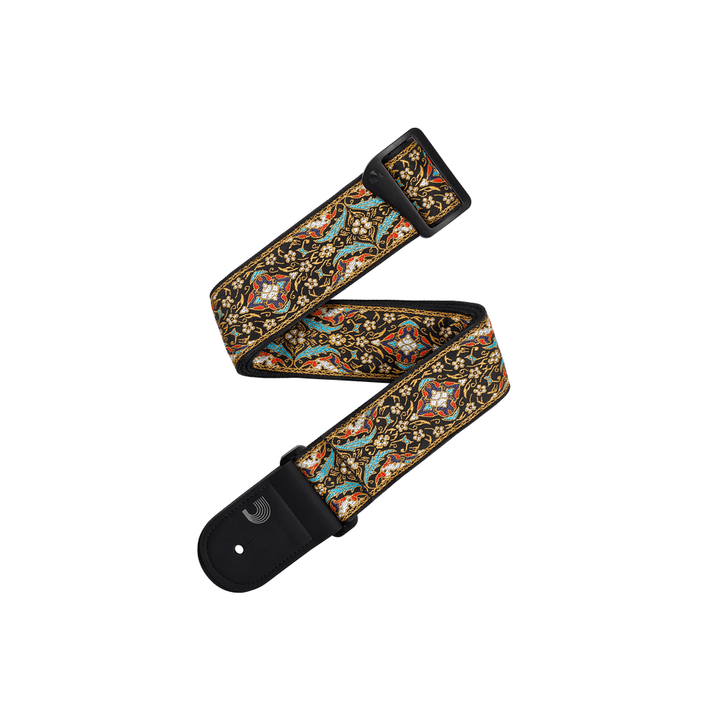 Eco Persian Woven Guitar Strap, Black | D'Addario