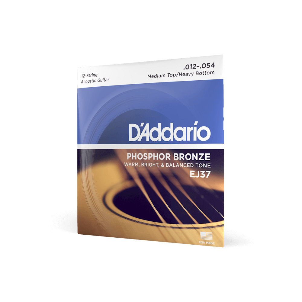 EJ37 Phosphor Bronze 12-String | Acoustic Guitar Strings | D'Addario