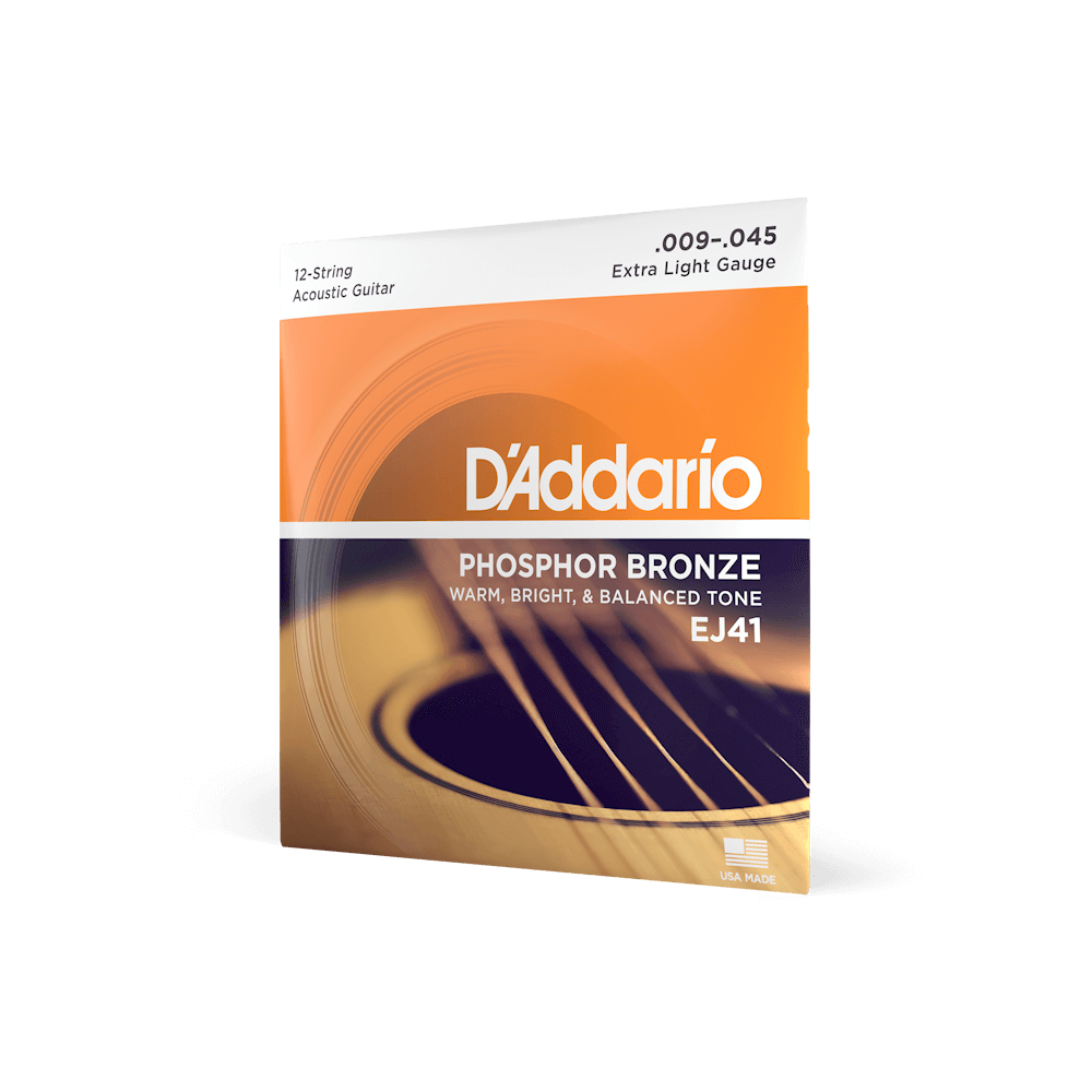 EJ41 Phosphor Bronze 12String | Acoustic Guitar Strings | D'Addario