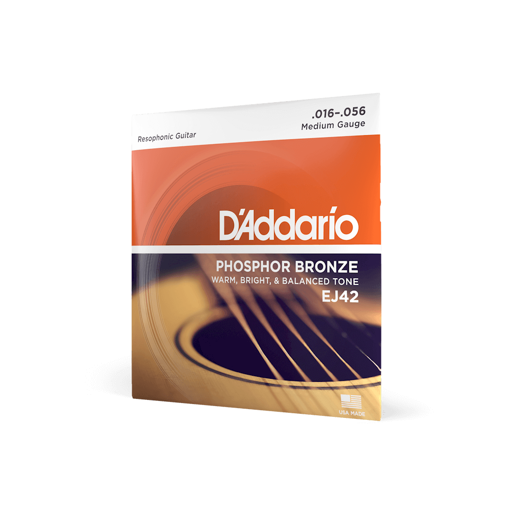 EJ42 Phosphor Bronze Resophonic | Acoustic Guitar Strings | D'Addario