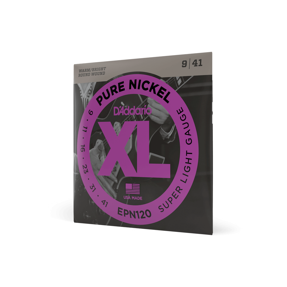 09-41 Super Light, XL Pure Nickel Electric Guitar Strings | EPN120