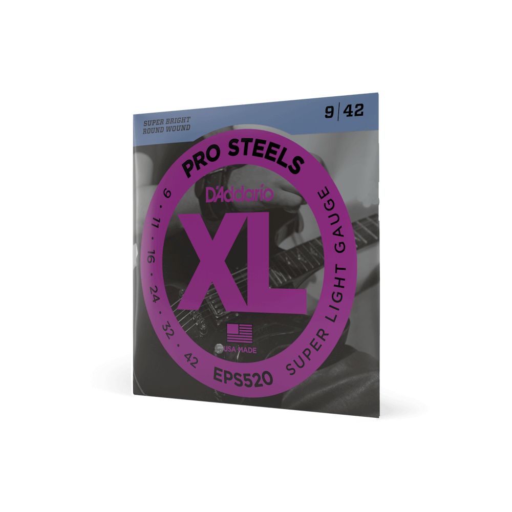 09-42 Super Light, XL ProSteels Electric Guitar Strings | EPS520