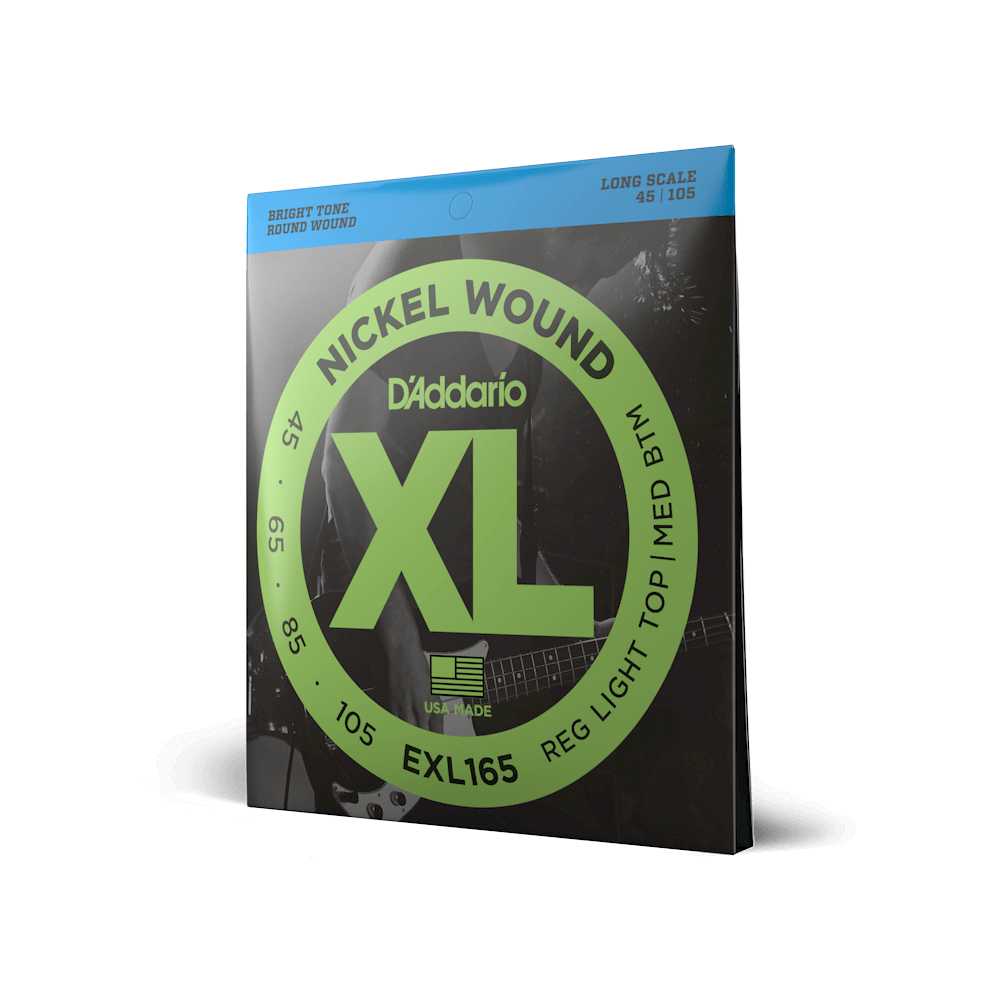 【5個】ダダリオ EXL165 ベース弦 .045-.105 EXL165 Nickel Wound | Bass Guitar Strings | D'Addario