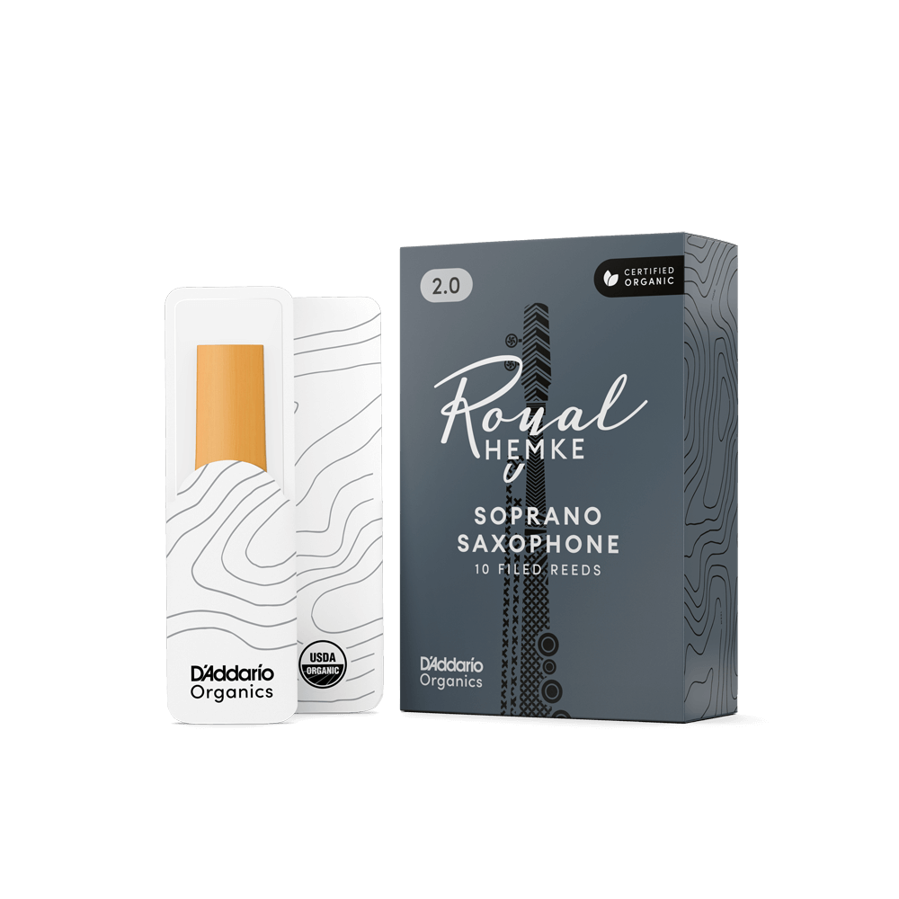 Royal Hemke Organic Soprano Saxophone Reeds | Woodwinds | D'Addario
