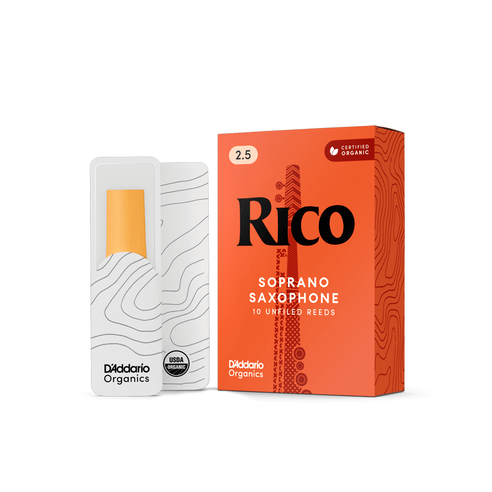 RICO リード ソプラノサクソフォーン 強度:2.5(10枚入)アンファイルド RIA1025 cm3dmju Rico Soprano Saxophone Reeds | Woodwinds | D'Addario