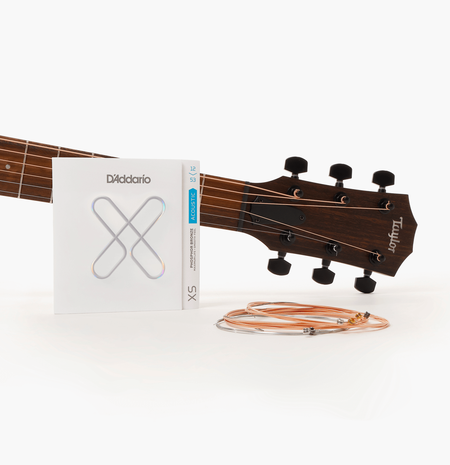 XS Phosphor Bronze acoustic strings with Taylor guitar