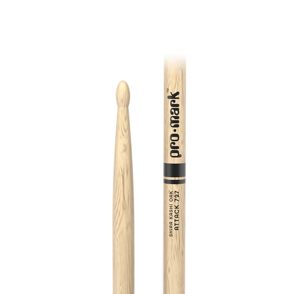 Classic Attack 727 Shira Kashi Oak Drumstick, Oval Wood Tip