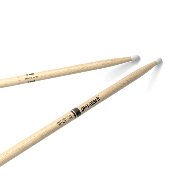 Classic Attack 747B Shira Kashi Oak Drumstick, Oval Nylon Tip