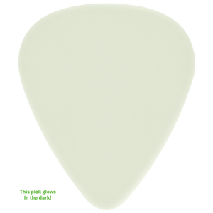 (1CCG7-P1B) 100 Cellu-Glo Celluloid Custom Picks, Standard, 1-sided, Ex Heavy