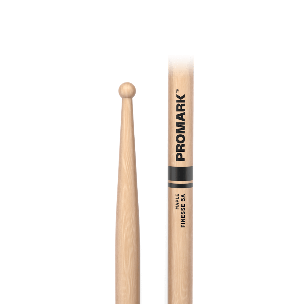 Finesse 5A Maple Drumstick, Small Round Wood Tip | ProMark