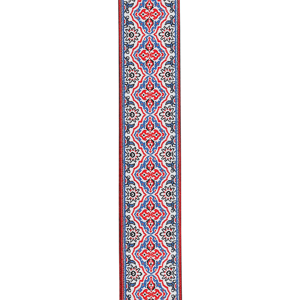 Eco Persian Woven Guitar Strap, White | D'Addario