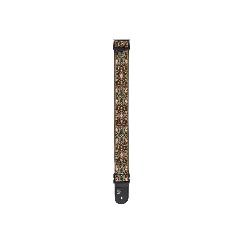 ダダリオ　ストラップ　RAS 朝日六花　25REV00 D'addario Eco Persian Woven Guitar Strap, Black | D'Addario