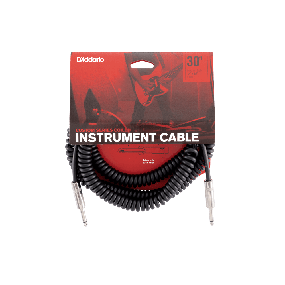 Custom Series Coiled Instrument Cable, Vintage Style | D'Addario