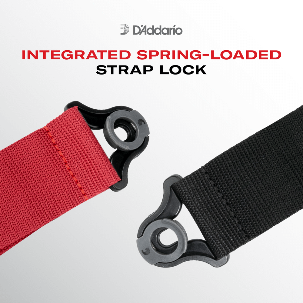 Auto Lock Swivel Locking Guitar Strap | D'Addario