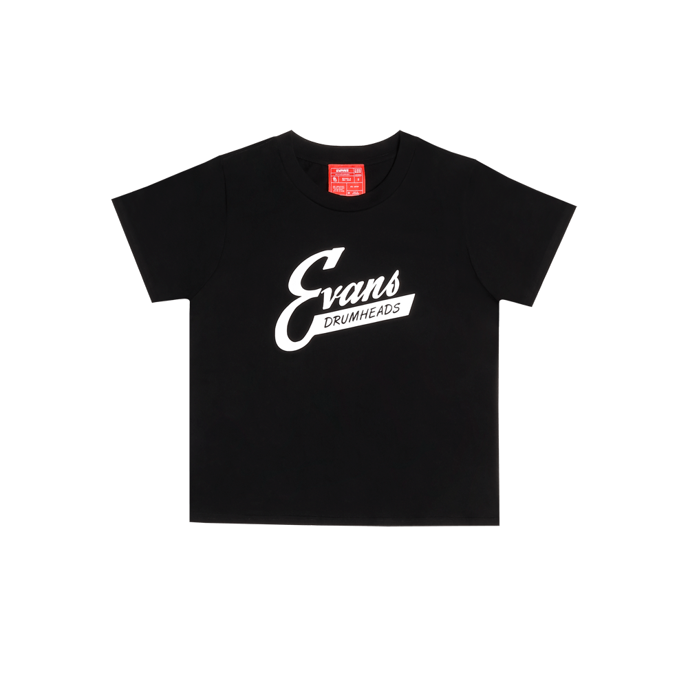 EVANS Retro Women's Black T-Shirt | D'Addario Merch