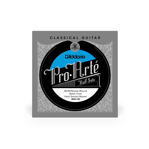 Hard Tension Bass Half Set, Pro-Arté Nylon 80/20 Bronze Classical