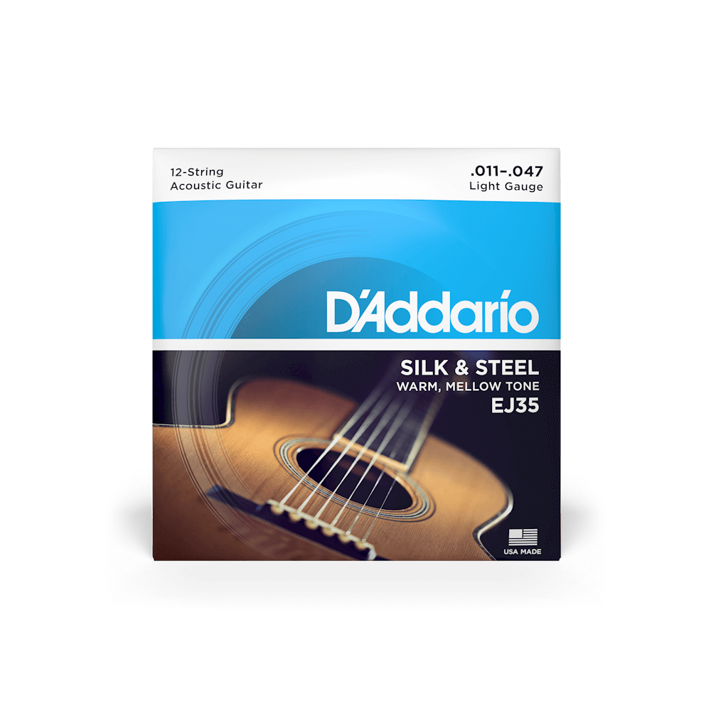 11-47 Light 12-String, Silk & Steel Acoustic Guitar Strings | EJ35