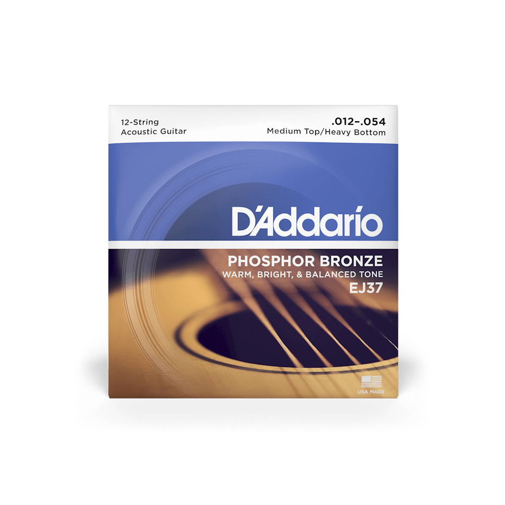 EJ37 Phosphor Bronze 12-String | Acoustic Guitar Strings | D'Addario