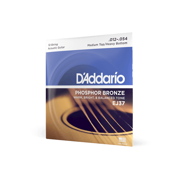 EJ37 Phosphor Bronze 12-String | Acoustic Guitar Strings | D'Addario EJ37 Phosphor Bronze 12-String | Acoustic Guitar Strings | D'Addario