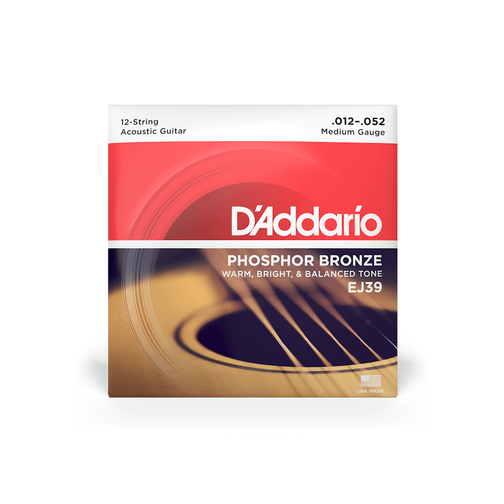 EJ39 Phosphor Bronze 12String | Acoustic Guitar Strings | D'Addario
