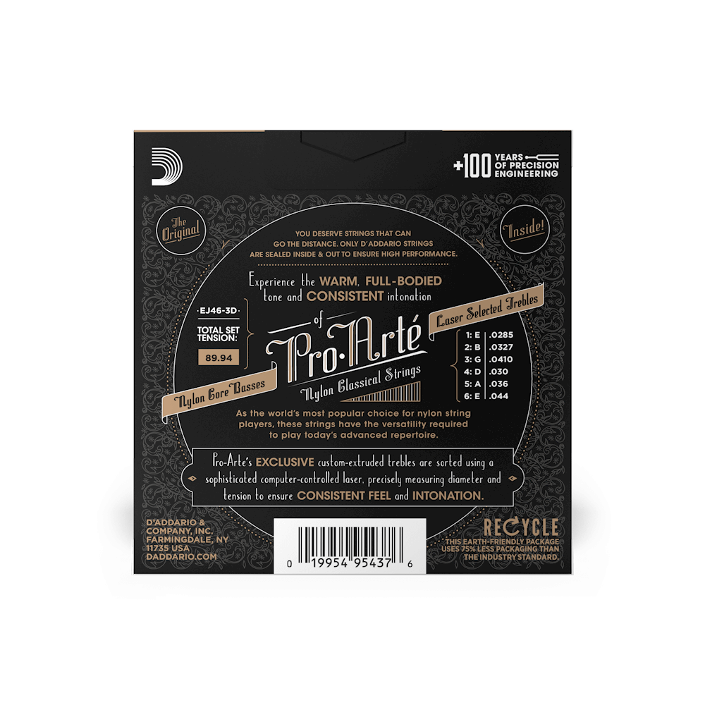 D’Addario EJ46 Pro-Arté Nylon Classical Guitar Strings – Hard Tension – Harry Green Music World D’Addario EJ46 Pro-Arté Nylon Classical Guitar Strings – Hard Tension – Harry Green Music World