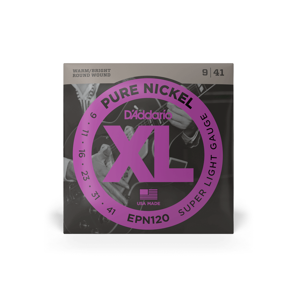 09-41 Super Light, XL Pure Nickel Electric Guitar Strings | EPN120