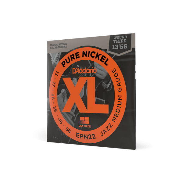 13-56 Jazz Medium, XL Pure Nickel Electric Guitar Strings | EPN22