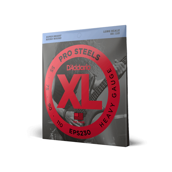 55-110 Heavy, Long Scale, XL ProSteels Bass Guitar Strings