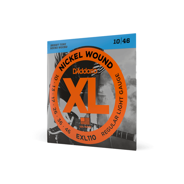 DAddario EXL110 Nickel Wound Electric Guitar Strings, Regular Light, 10-46