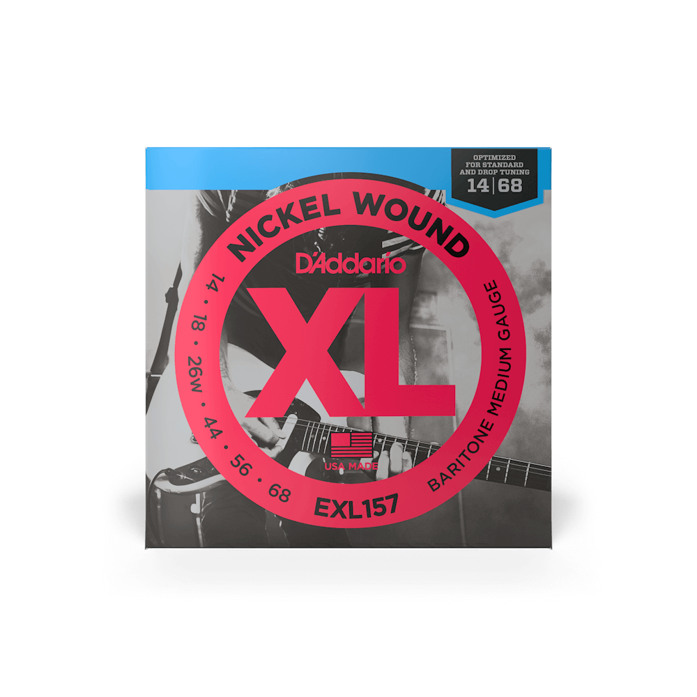 14-68 Medium Baritone, XL Nickel Wound Electric Guitar Strings | EXL157 ...