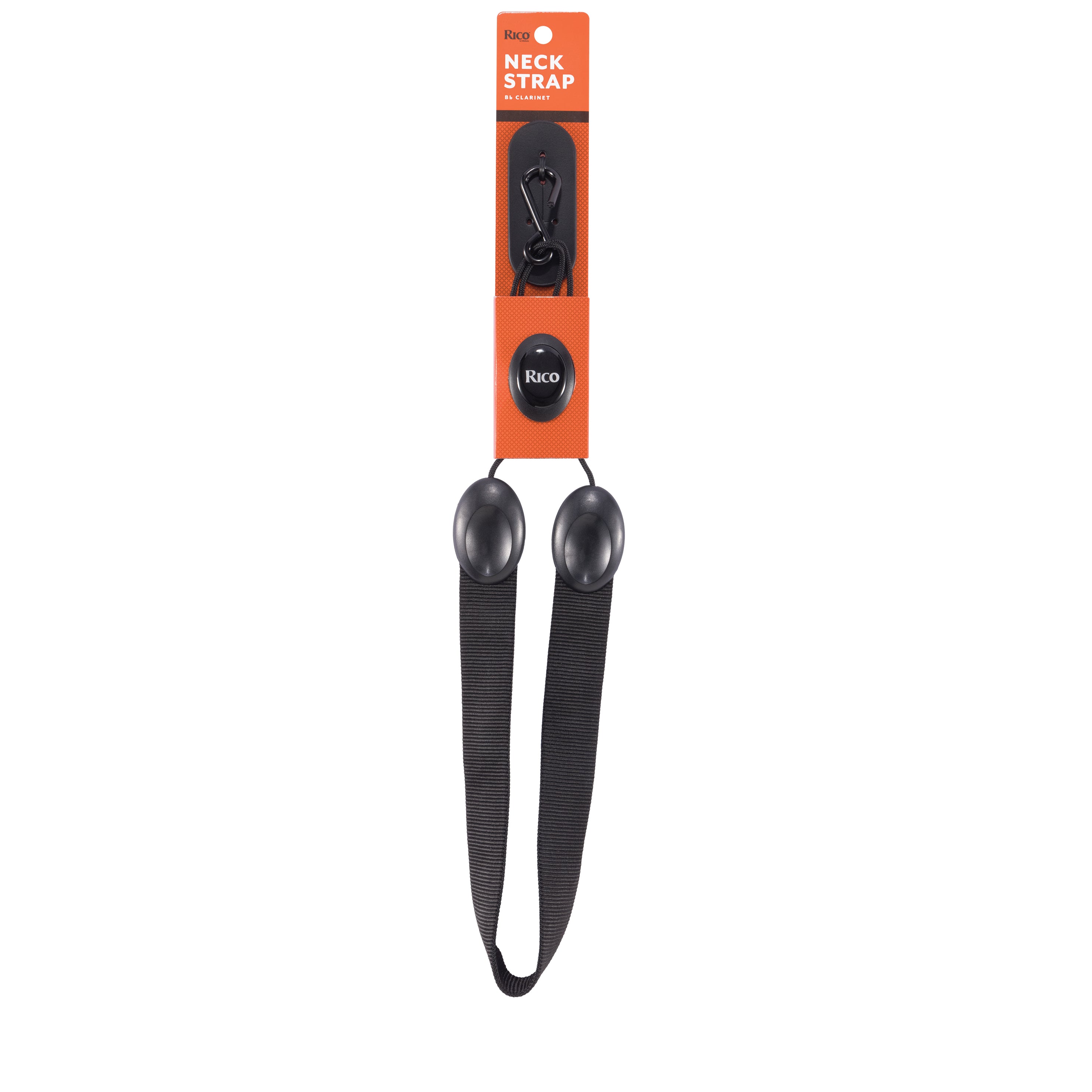 RICO ストラップ クラリネット用 ブラックナイロン CCA01 wyw801m D'Addario CCA01 Rico Clarinet Neck Strap - Black | Sweetwater