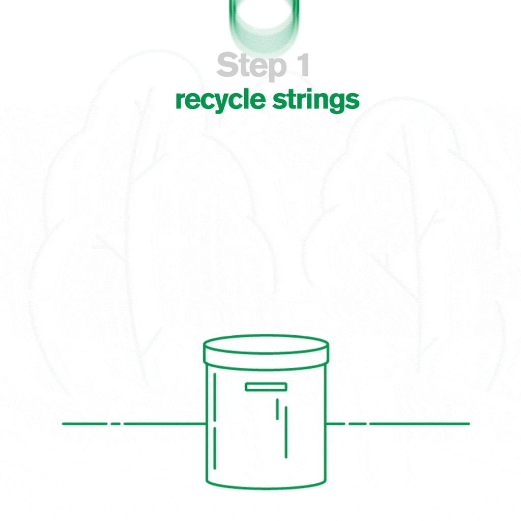 Paper String Recycle Playback String Recycling | D'Addario