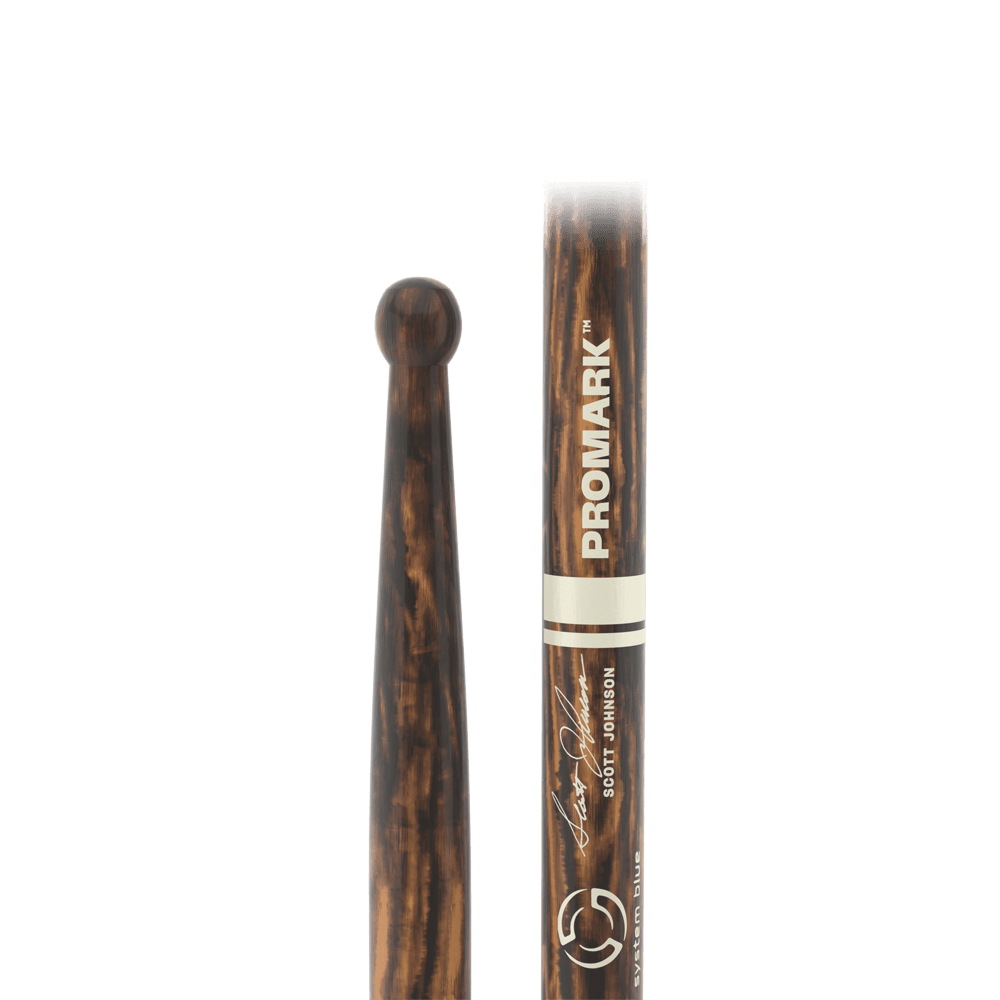 マークマクナイリー クリーパーズ ビブラム US9 Scott Johnson FireGrain Signature Marching Snare Stick | ProMark