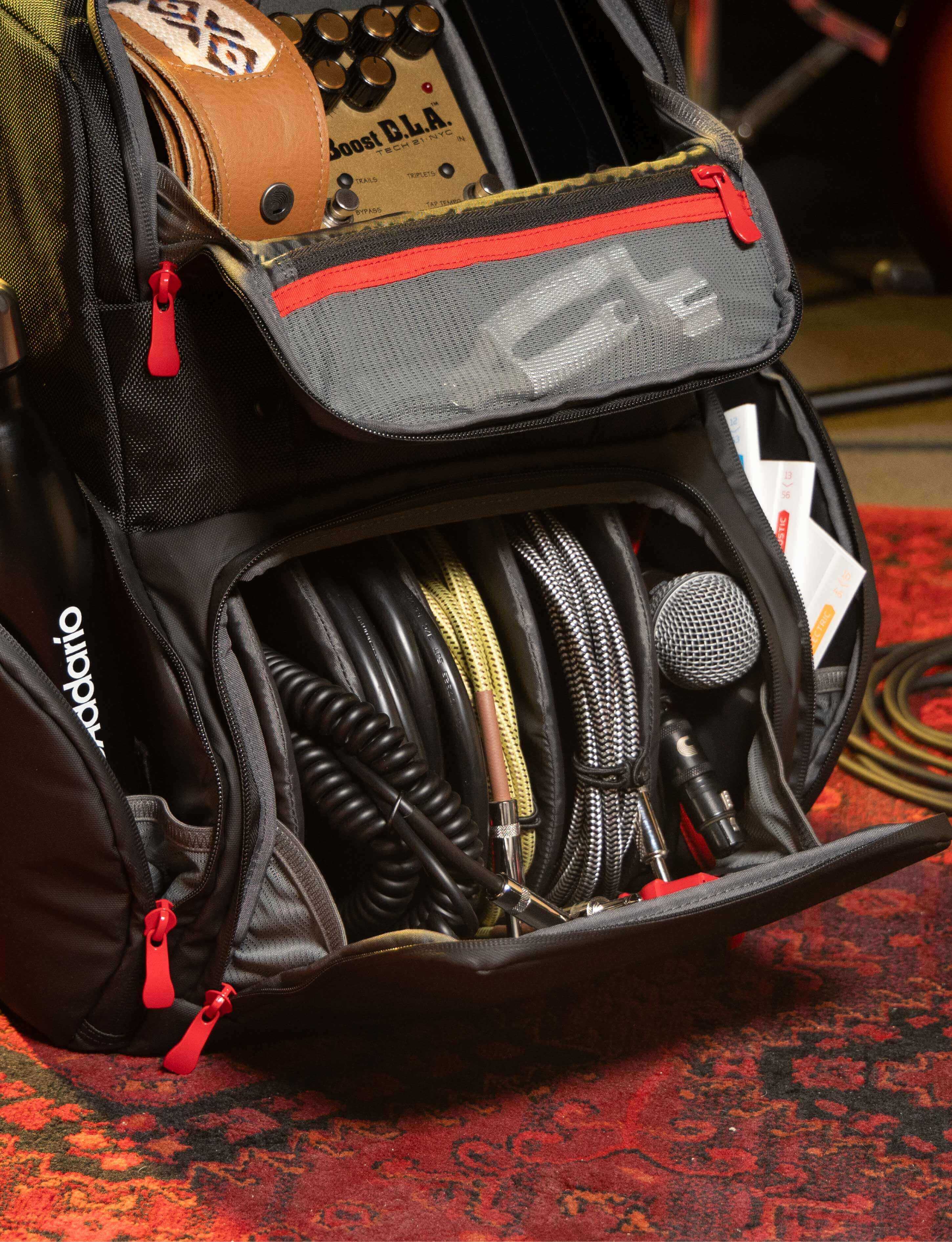 Backline Solo gear bag filled up