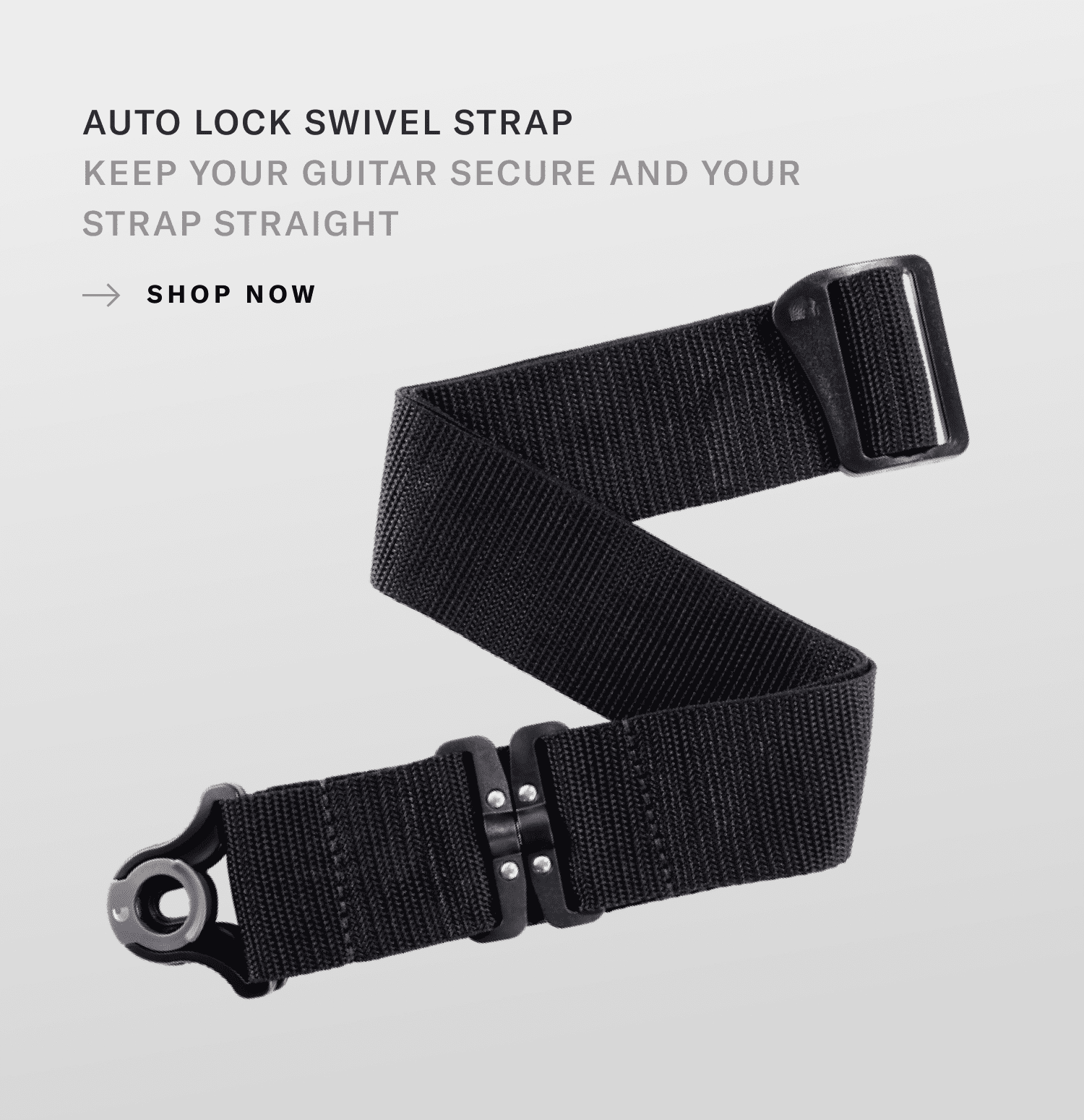 Auto Lock Swivel Guitar Strap