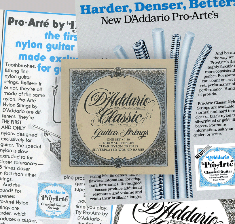 Pro-Arté String packaging through the years