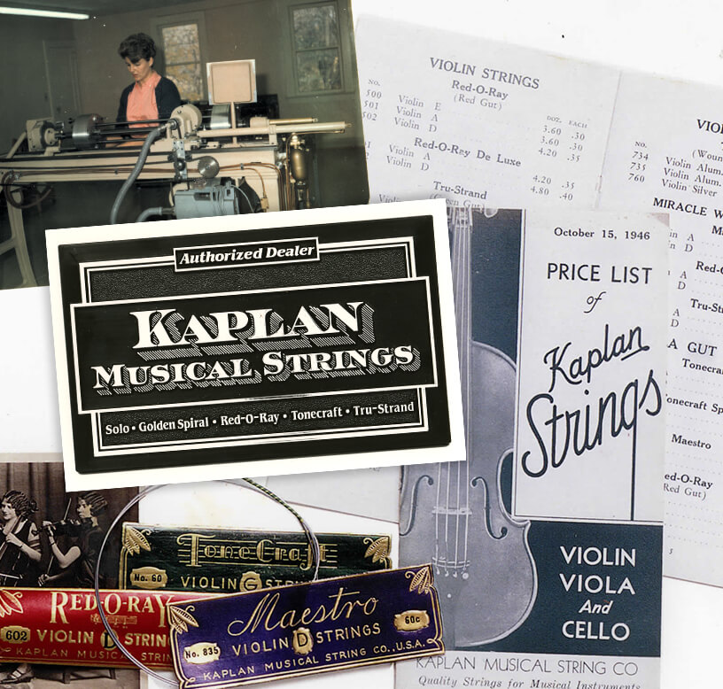 Kaplan strings vintage packaging