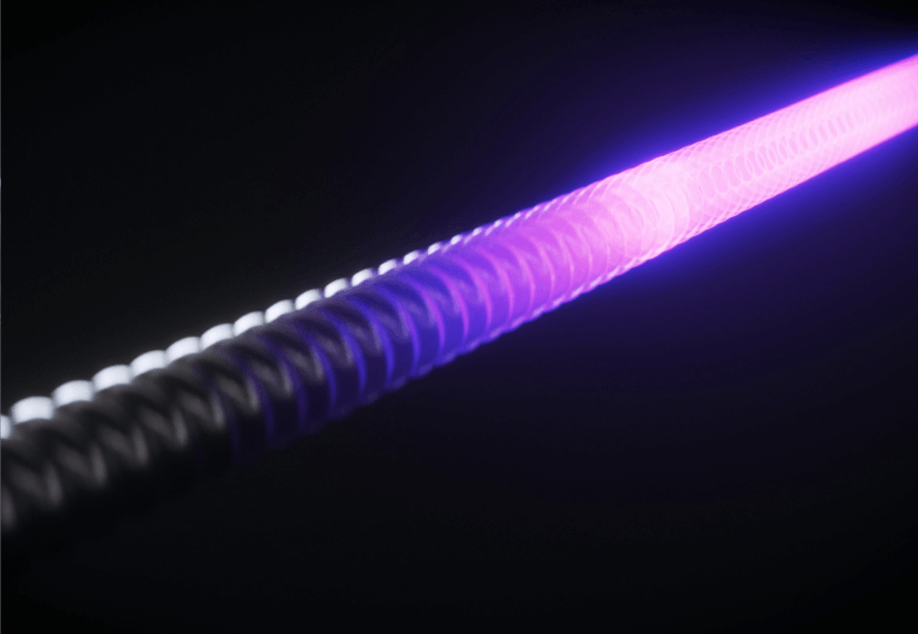 close up of XT coated string