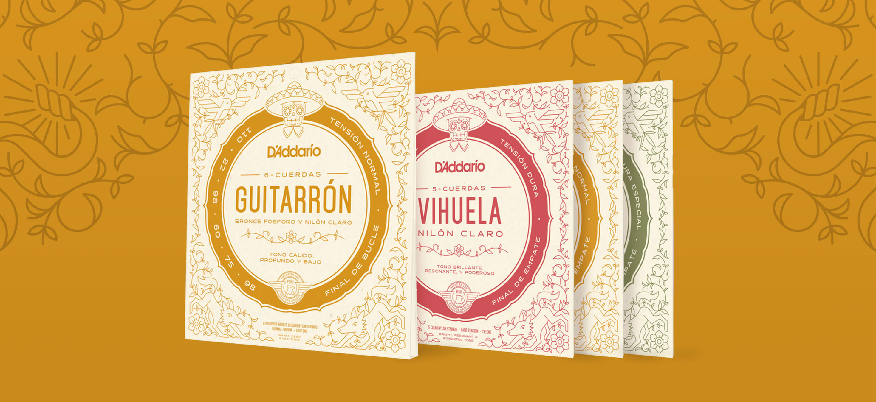 D'Addario guitarrón and vihuela strings
