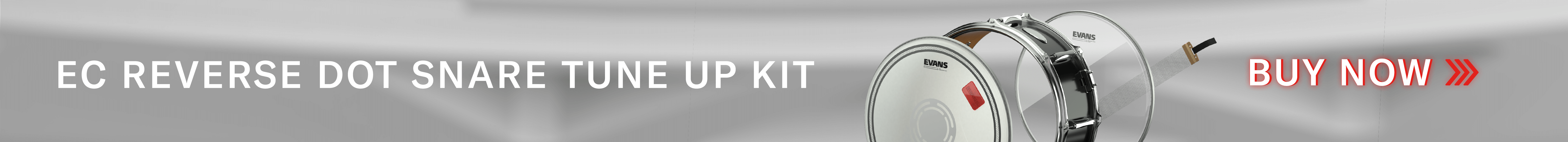 Evans EC Reverse Dot snare drum kit