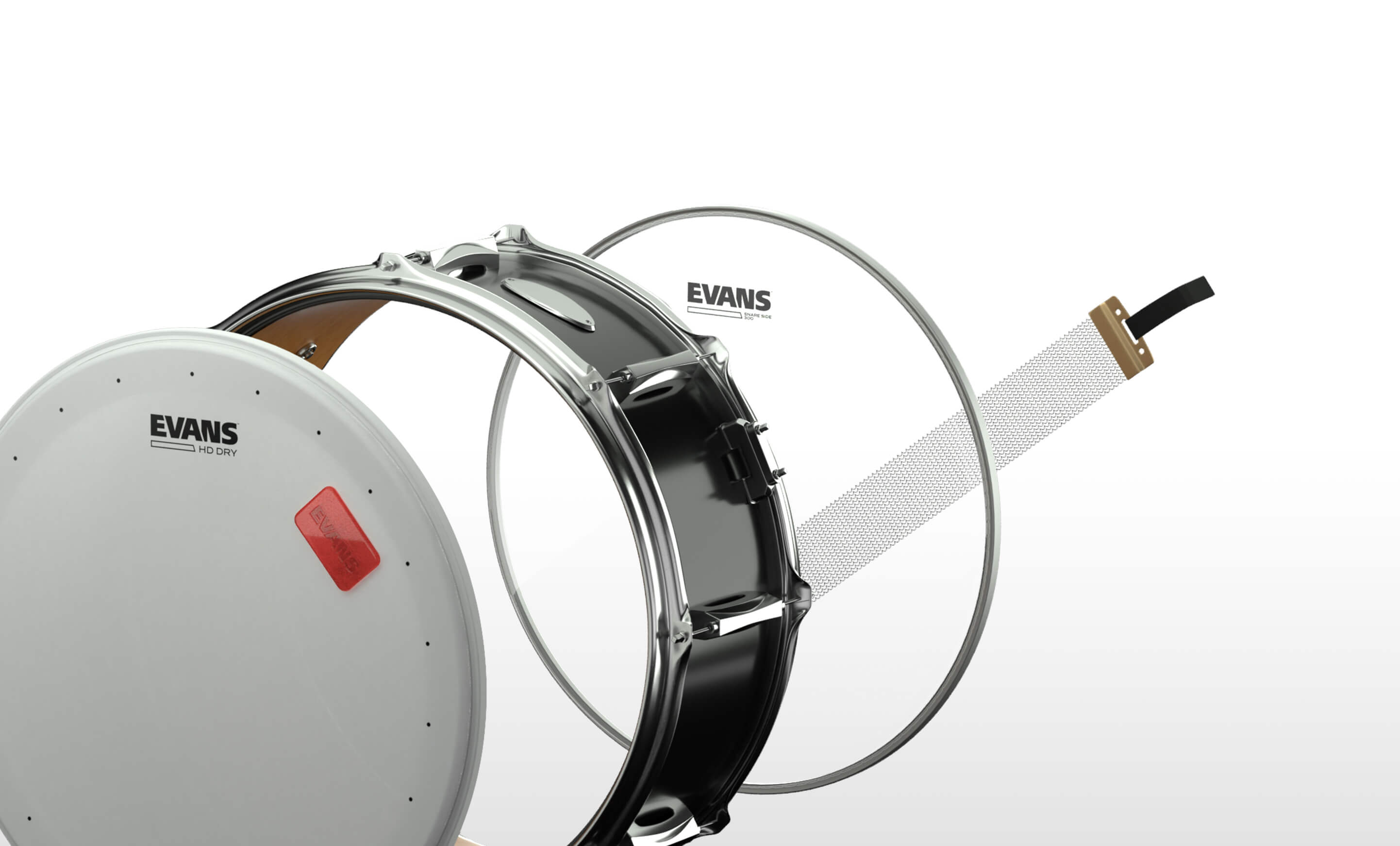 Evans HD Dry snare drum kit