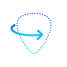 blue guitar pick icon
