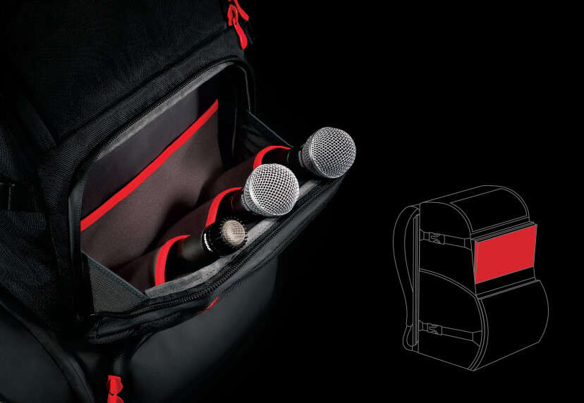 Gig Bag Mic Compartment