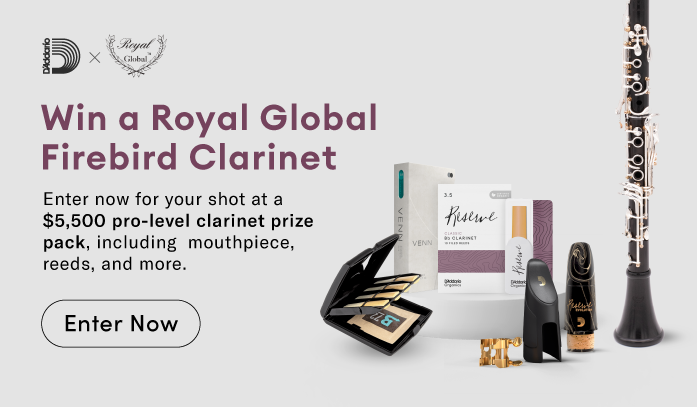 Royal Global Firebird Clarinet and D'Addario Accessories