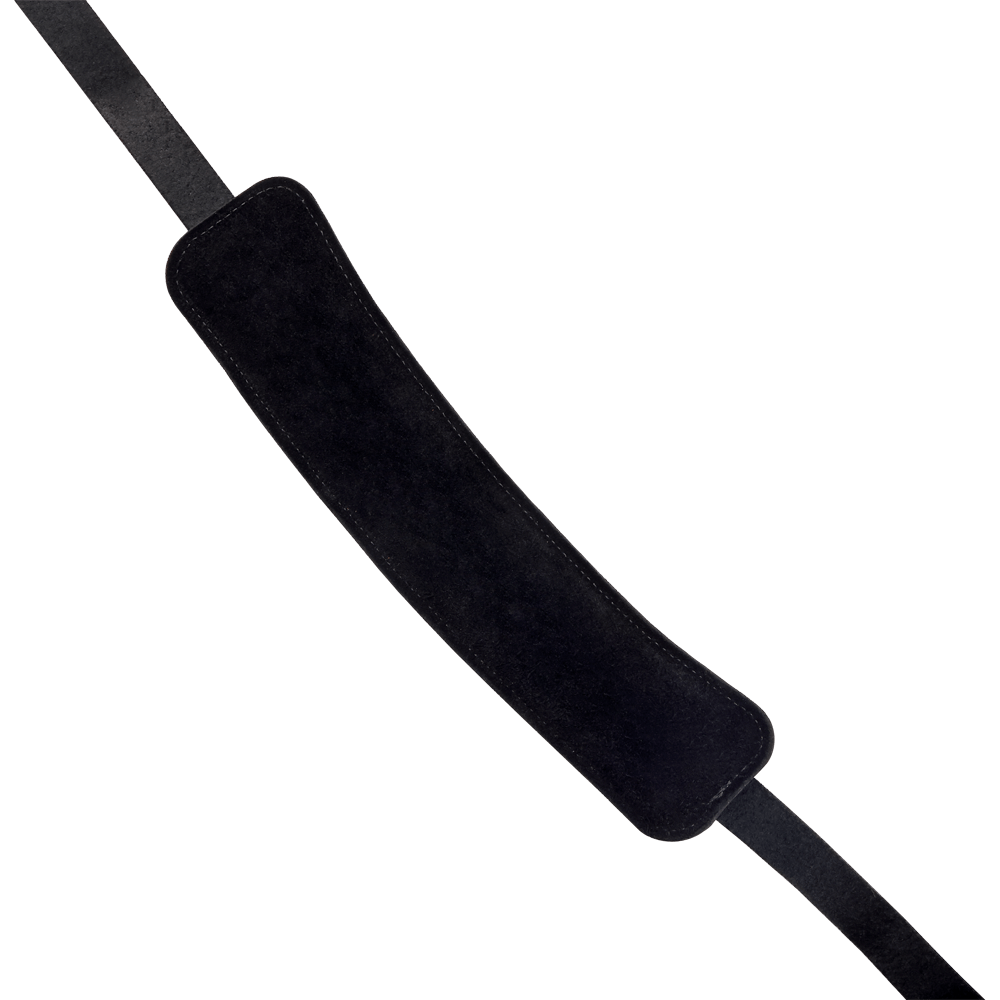 D'Addario John Lennon Signature Strap, Black Leather w/Pad