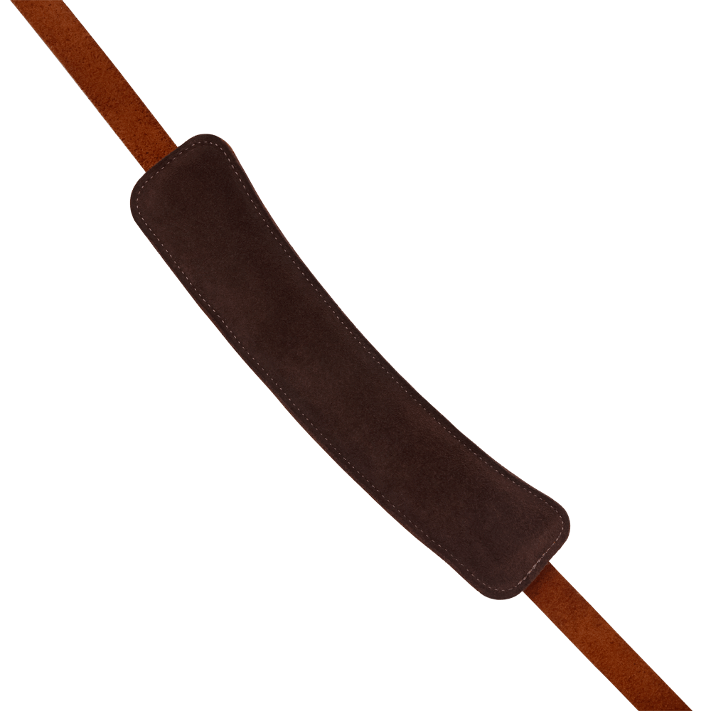 D'Addario John Lennon Signature Strap Brown Leather w/Pad