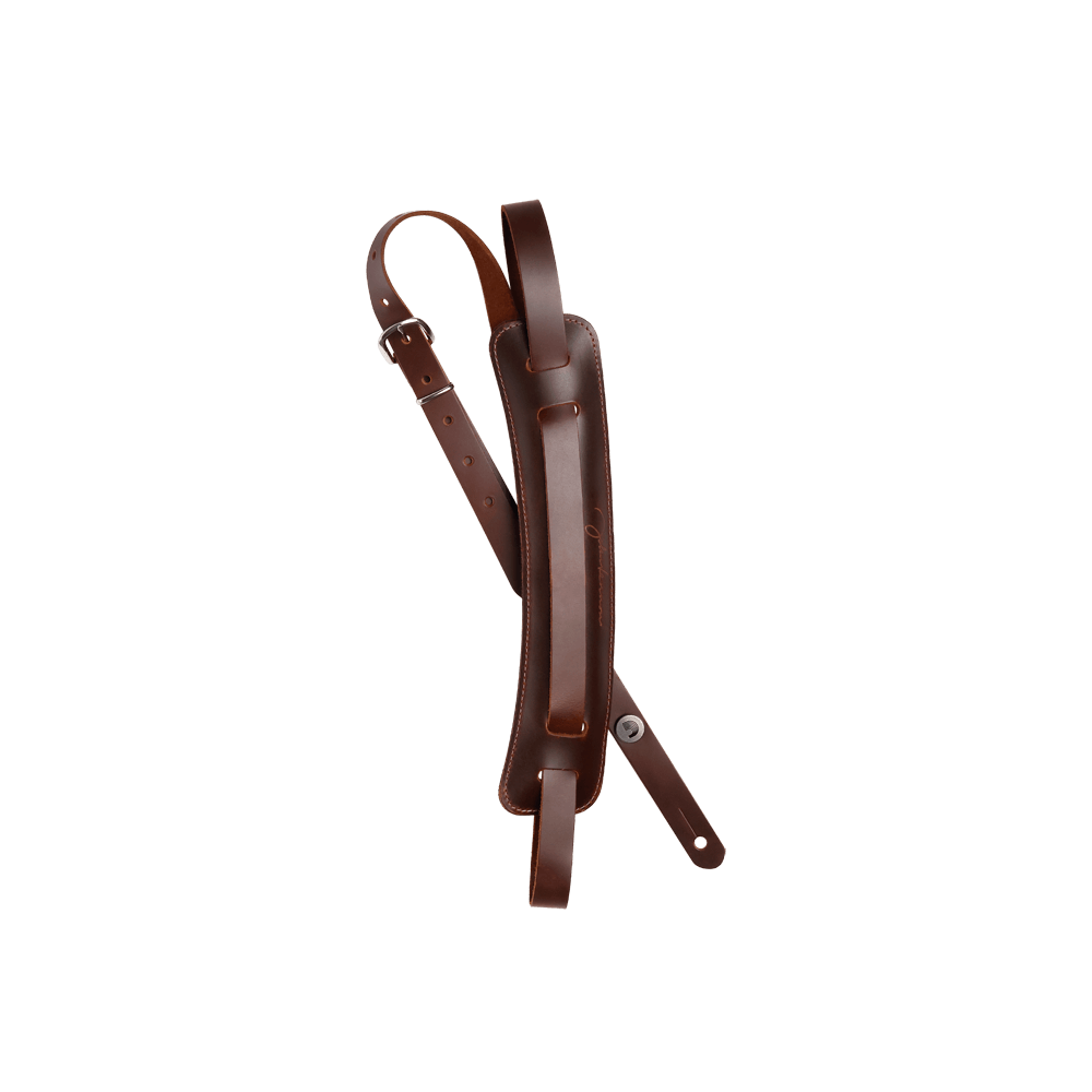 D'Addario John Lennon Signature Strap Brown Leather w/Pad