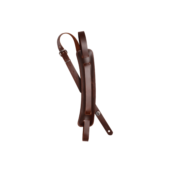 D'Addario John Lennon Signature Strap Brown Leather w/Pad