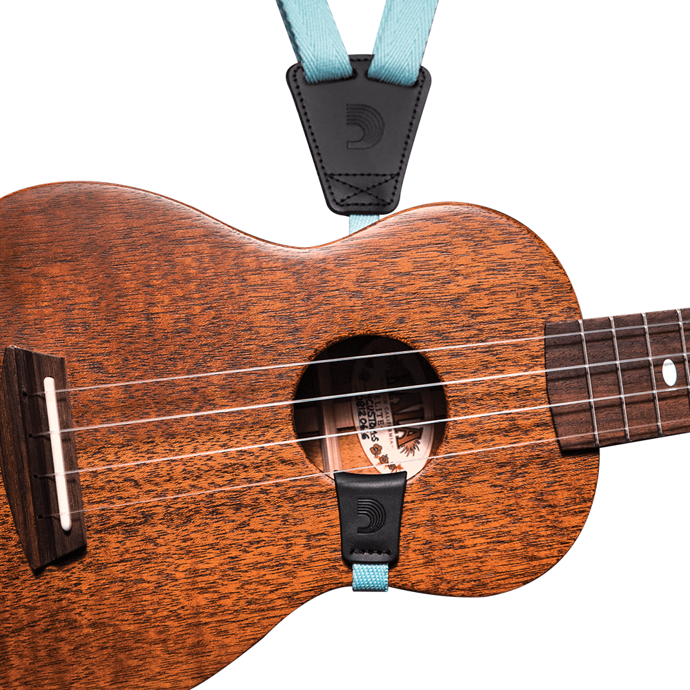 D'Addario Eco Ukulele Strap, Seafoam